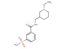 N-[(1-ethylpiperidin-3-yl)methyl]-3-(methylsulfonyl)benzamide