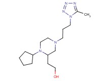 2-{1-cyclopentyl-4-[3-(5-methyl-1H-tetrazol-1-yl)propyl]-2-piperazinyl}ethanol