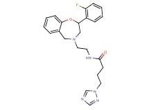 N-{2-[2-(2-fluorophenyl)-2,3-dihydro-1,4-benzoxazepin-4(5H)-yl]ethyl}-4-(1H-1,2,4-triazol-1-yl)butanamide