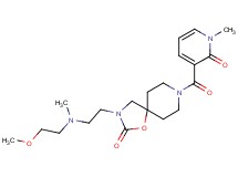 3-{2-[(2-methoxyethyl)(methyl)amino]ethyl}-8-[(1-methyl-2-oxo-1,2-dihydropyridin-3-yl)carbonyl]-1-oxa-3,8-diazaspiro[4.5]decan-2-one