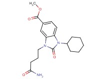 methyl 3-(4-amino-4-oxobutyl)-1-cyclohexyl-2-oxo-2,3-dihydro-1H-benzimidazole-5-carboxylate