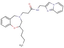 3-(2-butyl-2,3-dihydro-1,4-benzoxazepin-4(5H)-yl)-N-(imidazo[1,2-a]pyridin-2-ylmethyl)propanamide