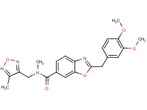 2-(3,4-dimethoxybenzyl)-N-methyl-N-[(4-methyl-1,2,5-oxadiazol-3-yl)methyl]-1,3-benzoxazole-6-carboxamide