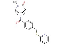 (1S*,5R*)-6-methyl-3-{4-[(pyridin-2-ylthio)methyl]benzoyl}-3,6-diazabicyclo[3.2.2]nonan-7-one