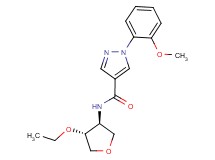 N-[(3S*,4R*)-4-ethoxytetrahydro-3-furanyl]-1-(2-methoxyphenyl)-1H-pyrazole-4-carboxamide