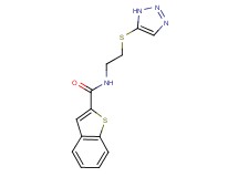 N-[2-(1H-1,2,3-triazol-5-ylthio)ethyl]-1-benzothiophene-2-carboxamide