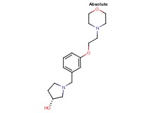 (3R)-1-[3-(2-morpholin-4-ylethoxy)benzyl]pyrrolidin-3-ol