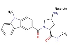 (2S,4R)-4-amino-N-methyl-1-[(9-methyl-9H-carbazol-3-yl)carbonyl]pyrrolidine-2-carboxamide