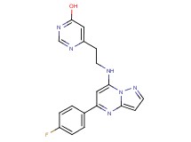 6-(2-{[5-(4-fluorophenyl)pyrazolo[1,5-a]pyrimidin-7-yl]amino}ethyl)-4-pyrimidinol