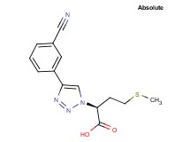(2S)-2-[4-(3-cyanophenyl)-1H-1,2,3-triazol-1-yl]-4-(methylthio)butanoic acid