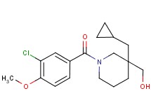 [1-(3-chloro-4-methoxybenzoyl)-3-(cyclopropylmethyl)-3-piperidinyl]methanol