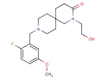 9-(2-fluoro-5-methoxybenzyl)-2-(2-hydroxyethyl)-2,9-diazaspiro[5.5]undecan-3-one