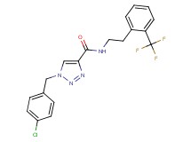 1-(4-chlorobenzyl)-N-{2-[2-(trifluoromethyl)phenyl]ethyl}-1H-1,2,3-triazole-4-carboxamide
