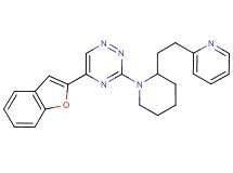 5-(1-benzofuran-2-yl)-3-{2-[2-(2-pyridinyl)ethyl]-1-piperidinyl}-1,2,4-triazine