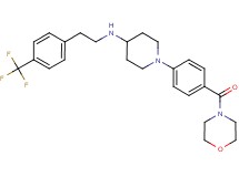 1-[4-(4-morpholinylcarbonyl)phenyl]-N-{2-[4-(trifluoromethyl)phenyl]ethyl}-4-piperidinamine