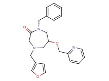 1-benzyl-4-(3-furylmethyl)-6-(2-pyridinylmethoxy)-1,4-diazepan-2-one