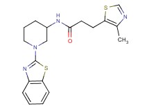 N-[1-(1,3-benzothiazol-2-yl)-3-piperidinyl]-3-(4-methyl-1,3-thiazol-5-yl)propanamide