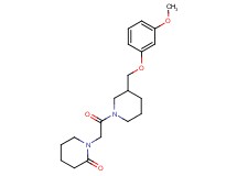 1-(2-{3-[(3-methoxyphenoxy)methyl]-1-piperidinyl}-2-oxoethyl)-2-piperidinone