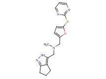 N-methyl-1-[5-(pyrimidin-2-ylthio)-2-furyl]-N-(2,4,5,6-tetrahydrocyclopenta[c]pyrazol-3-ylmethyl)methanamine