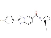 6-[(1R*,5S*)-6-azabicyclo[3.2.1]oct-6-ylcarbonyl]-2-(4-fluorophenyl)imidazo[1,2-a]pyridine