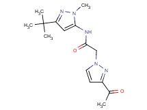2-(3-acetyl-1H-pyrazol-1-yl)-N-(3-tert-butyl-1-methyl-1H-pyrazol-5-yl)acetamide