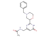 N-{[2-(4-benzylmorpholin-2-yl)-6-oxo-1,6-dihydropyrimidin-4-yl]methyl}acetamide
