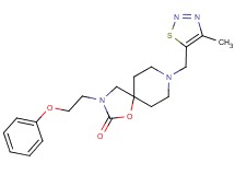 8-[(4-methyl-1,2,3-thiadiazol-5-yl)methyl]-3-(2-phenoxyethyl)-1-oxa-3,8-diazaspiro[4.5]decan-2-one