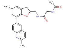 N~2~-acetyl-N~1~-{[5-methyl-7-(2-methyl-6-quinolinyl)-2,3-dihydro-1-benzofuran-2-yl]methyl}glycinamide