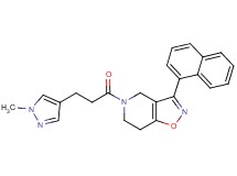 5-[3-(1-methyl-1H-pyrazol-4-yl)propanoyl]-3-(1-naphthyl)-4,5,6,7-tetrahydroisoxazolo[4,5-c]pyridine