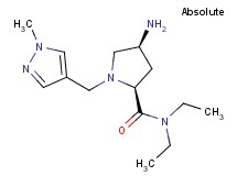 (2S,4S)-4-amino-N,N-diethyl-1-[(1-methyl-1H-pyrazol-4-yl)methyl]pyrrolidine-2-carboxamide