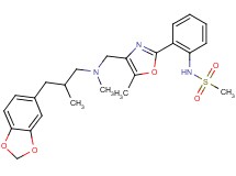 N-[2-(4-{[[3-(1,3-benzodioxol-5-yl)-2-methylpropyl](methyl)amino]methyl}-5-methyl-1,3-oxazol-2-yl)phenyl]methanesulfonamide
