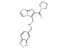 (2,1,3-benzothiadiazol-5-ylmethyl){[6-(1-pyrrolidinylcarbonyl)imidazo[2,1-b][1,3]thiazol-5-yl]methyl}amine