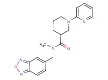 N-(2,1,3-benzoxadiazol-5-ylmethyl)-N-methyl-1-pyridin-2-ylpiperidine-3-carboxamide