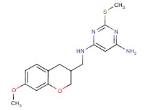 N-[(7-methoxy-3,4-dihydro-2H-chromen-3-yl)methyl]-2-(methylthio)pyrimidine-4,6-diamine