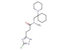 3-(3-chloro-1H-1,2,4-triazol-5-yl)-N-methyl-N-{[1-(1-piperidinyl)cyclohexyl]methyl}propanamide