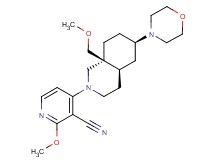 2-methoxy-4-[(4aR*,6R*,8aS*)-8a-(methoxymethyl)-6-morpholin-4-yloctahydroisoquinolin-2(1H)-yl]nicotinonitrile