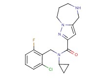 N-(2-chloro-6-fluorobenzyl)-N-cyclopropyl-5,6,7,8-tetrahydro-4H-pyrazolo[1,5-a][1,4]diazepine-2-carboxamide