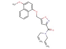 N,N-diallyl-5-{[(4-methoxy-1-naphthyl)oxy]methyl}-3-isoxazolecarboxamide