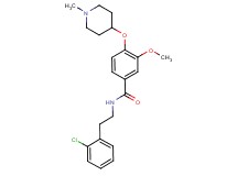 N-[2-(2-chlorophenyl)ethyl]-3-methoxy-4-[(1-methyl-4-piperidinyl)oxy]benzamide