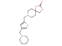 8-{[4-(piperidin-1-ylmethyl)-2-thienyl]methyl}-1,3-dioxa-8-azaspiro[4.5]decan-2-one