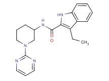 3-ethyl-N-[1-(2-pyrimidinyl)-3-piperidinyl]-1H-indole-2-carboxamide