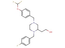 2-[4-[4-(difluoromethoxy)benzyl]-1-(4-fluorobenzyl)-2-piperazinyl]ethanol