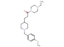 1-ethyl-4-(3-{1-[4-(methylthio)benzyl]-4-piperidinyl}propanoyl)piperazine