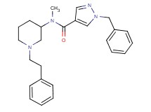 1-benzyl-N-methyl-N-[1-(2-phenylethyl)-3-piperidinyl]-1H-pyrazole-4-carboxamide