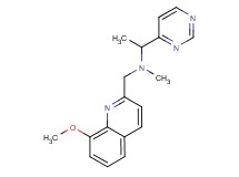 N-[(8-methoxyquinolin-2-yl)methyl]-N-methyl-1-pyrimidin-4-ylethanamine