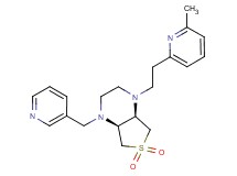(4aS*,7aR*)-1-[2-(6-methylpyridin-2-yl)ethyl]-4-(pyridin-3-ylmethyl)octahydrothieno[3,4-b]pyrazine 6,6-dioxide