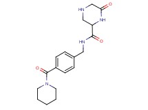 6-oxo-N-[4-(piperidin-1-ylcarbonyl)benzyl]piperazine-2-carboxamide