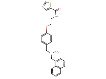 N-[2-(4-{[methyl(1-naphthylmethyl)amino]methyl}phenoxy)ethyl]-1,3-thiazole-5-carboxamide