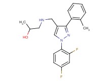 1-({[1-(2,4-difluorophenyl)-3-(2-methylphenyl)-1H-pyrazol-4-yl]methyl}amino)-2-propanol