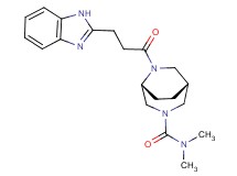 (1R*,5R*)-6-[3-(1H-benzimidazol-2-yl)propanoyl]-N,N-dimethyl-3,6-diazabicyclo[3.2.2]nonane-3-carboxamide